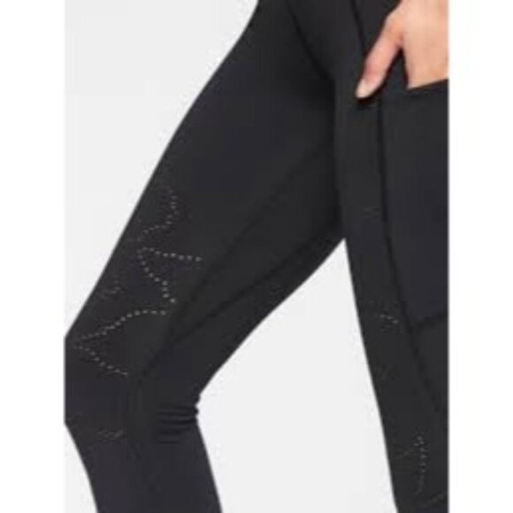 Athleta All In Reaction 7/8 Tight SIZE M Tall #353547 Black Gym Yoga Pockets - Picture 12 of 12